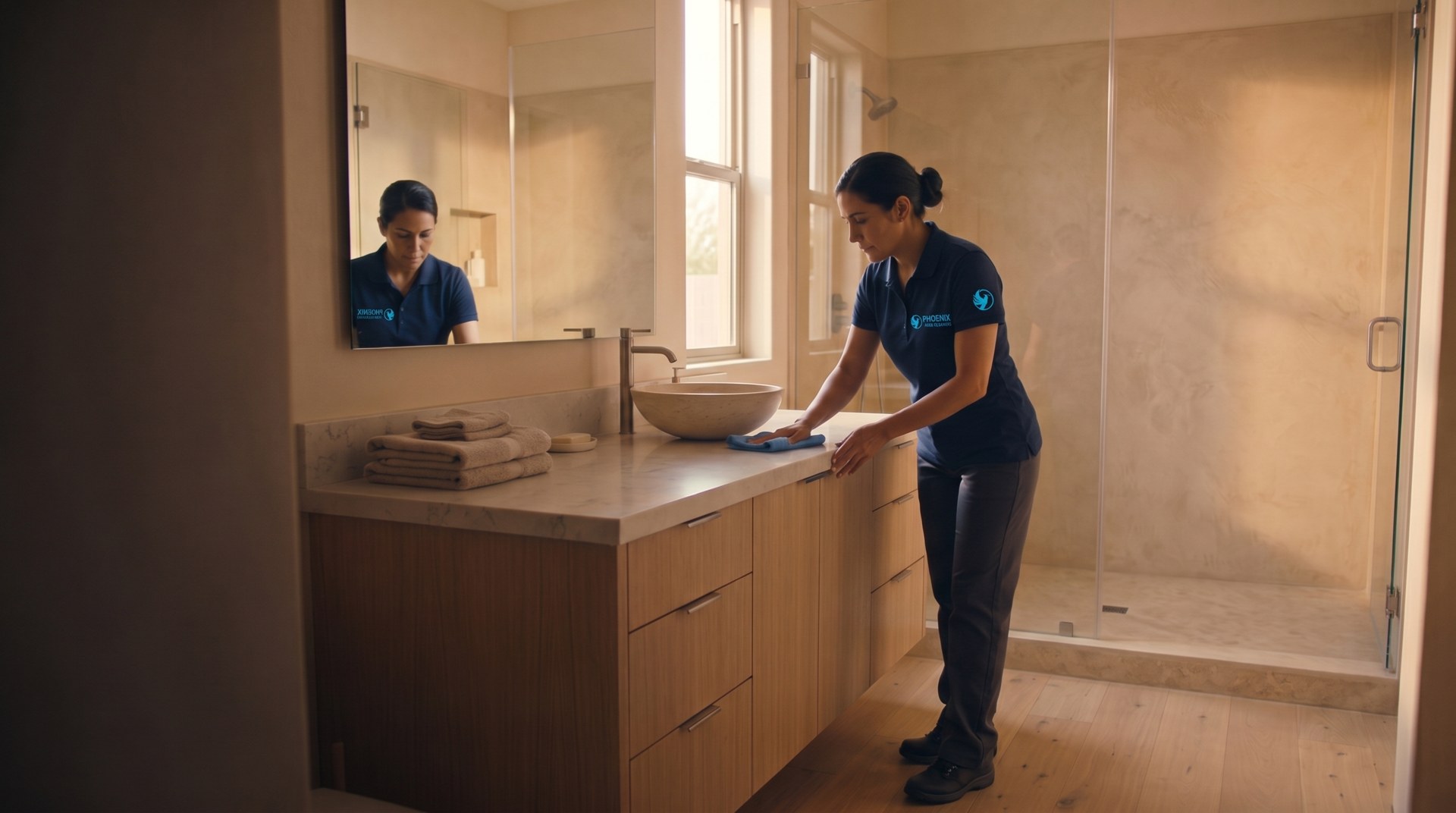 Cleaning scene: home cleaning