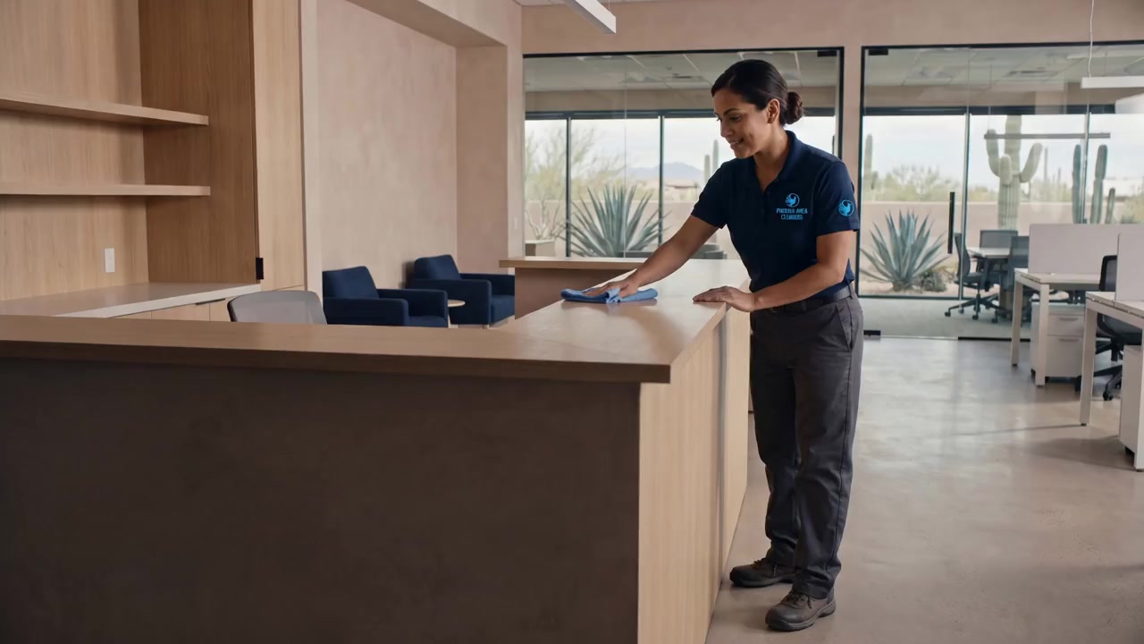 Cleaner in reception